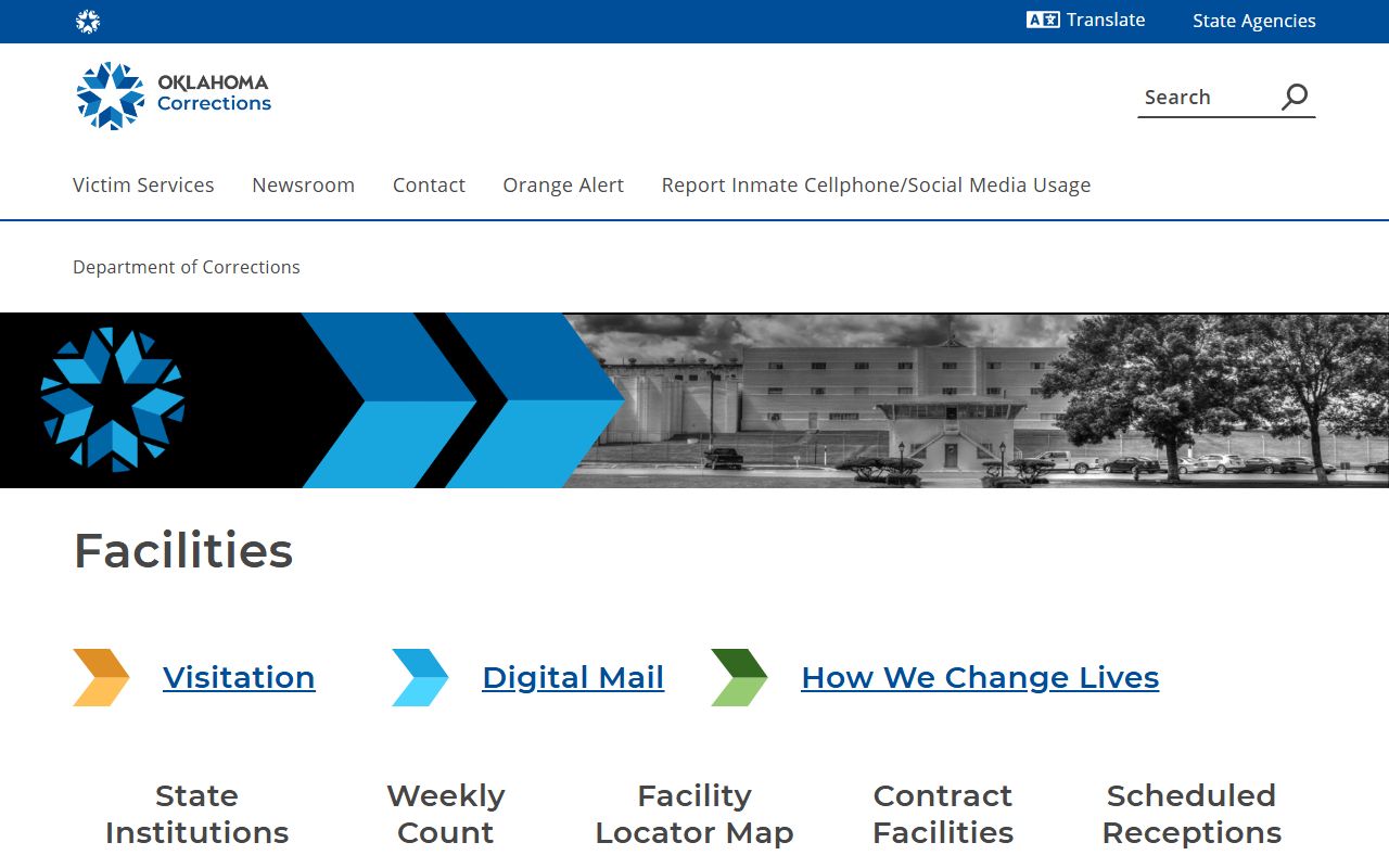 James Crabtree Correctional Center facility page and inmate population source